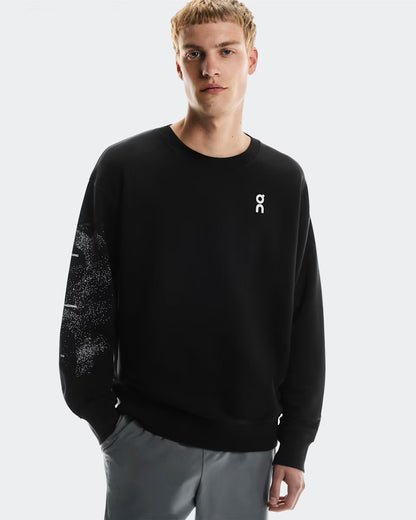 ON Club Crew Graphic Black — ON CLOTHING | Authentic India
