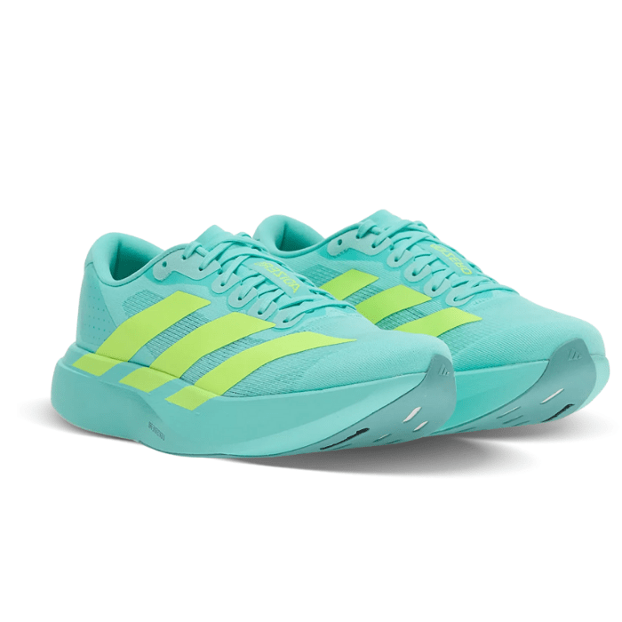 Adidas Adizero EVO SL Flash Aqua Lucid Lemon — ADIDAS | Authentic India