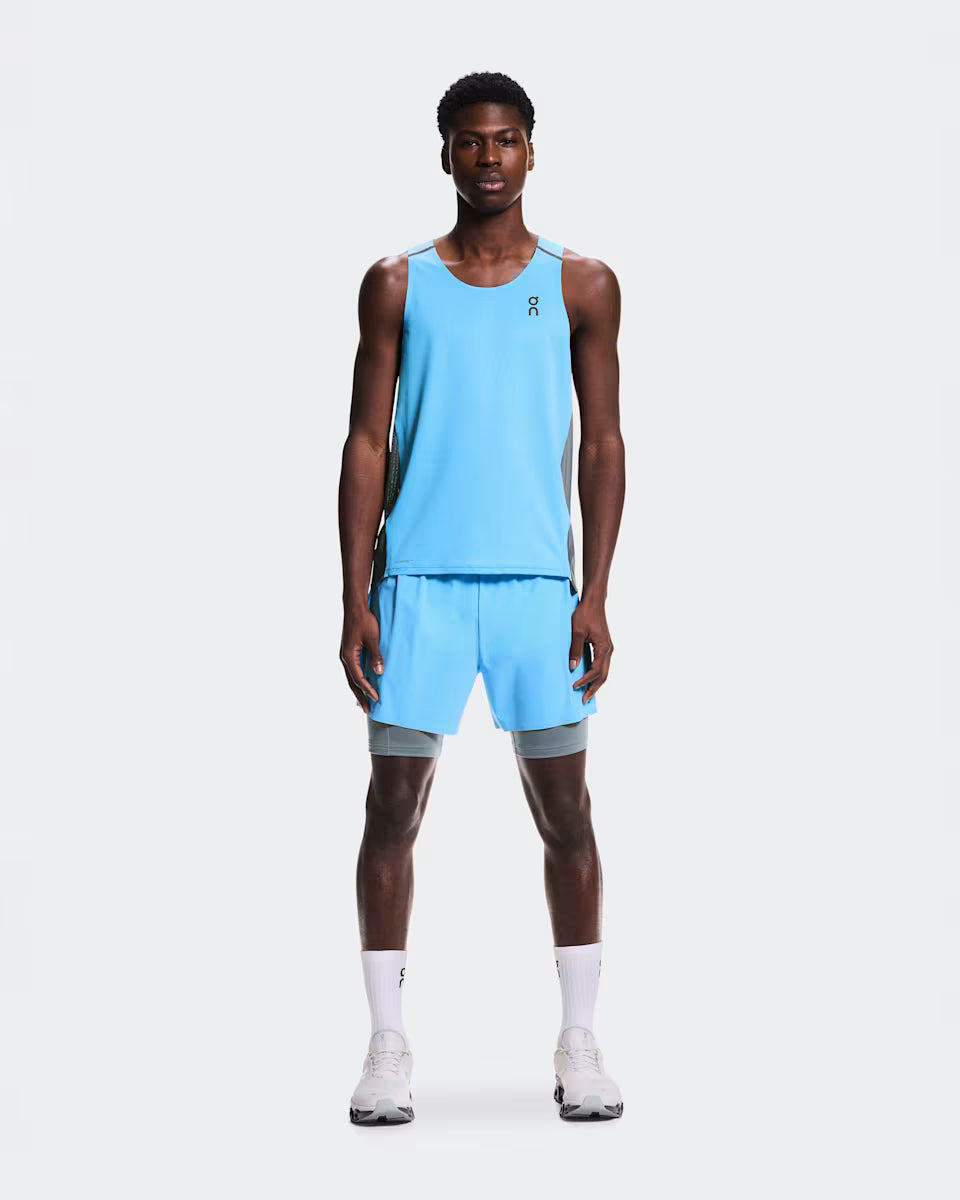 ON 5 Performance 2/1 Shorts Gourami | Rock — ON CLOTHING | Authentic India