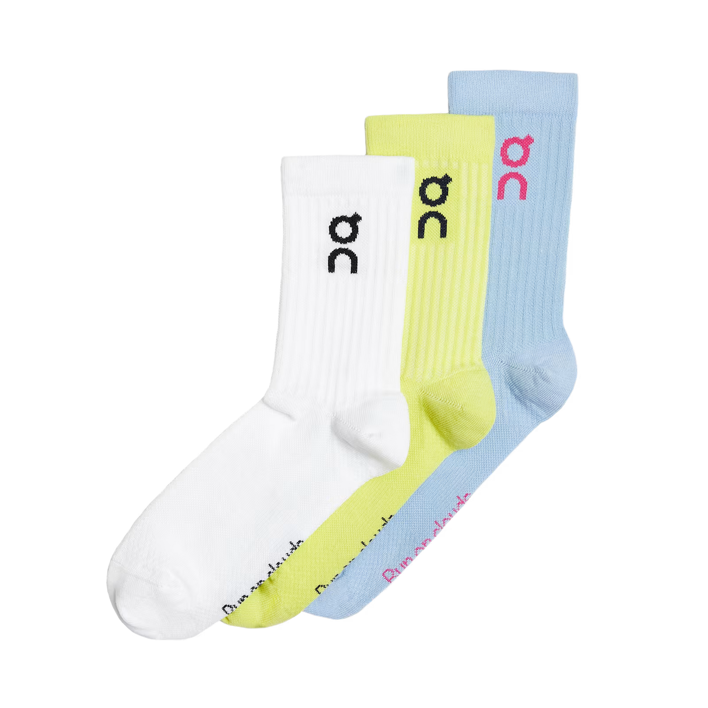 ON Logo Sock 3-Pack Zest | Stratosphere — ON CLOUD | Authentic India