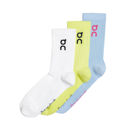 ON Logo Sock 3-Pack Zest | Stratosphere — ON CLOUD | Authentic India