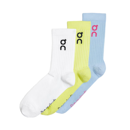 ON Logo Sock 3-Pack Zest | Stratosphere — ON CLOUD | Authentic India