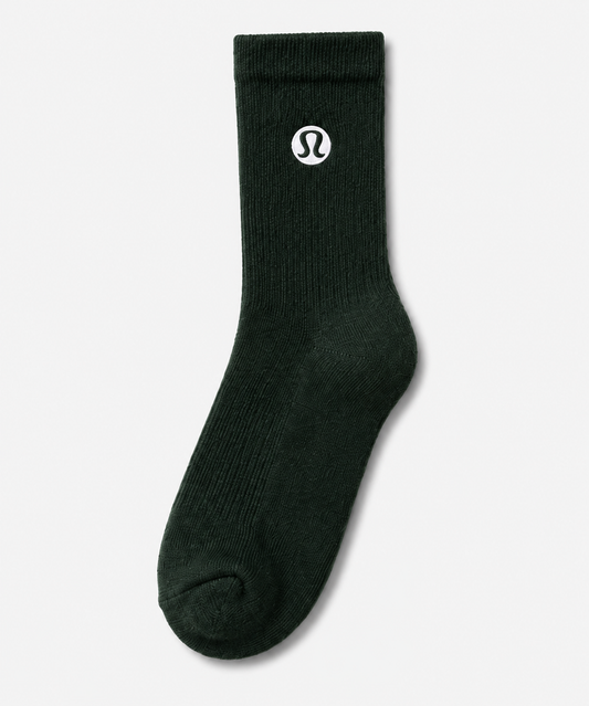 LULULEMON Crew Socks 3-Pack Dark Green