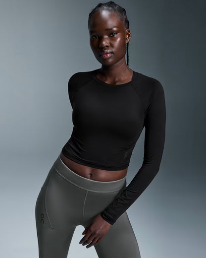 ON Studio Long-T Crop Black