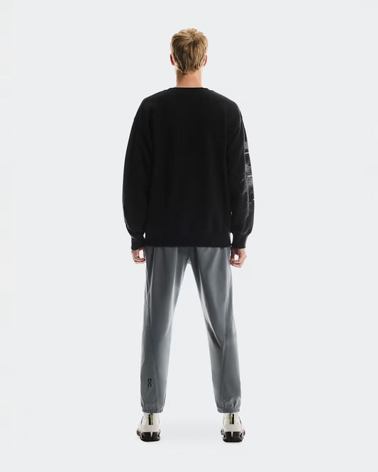 ON Club Crew Graphic Black — ON CLOTHING | Authentic India