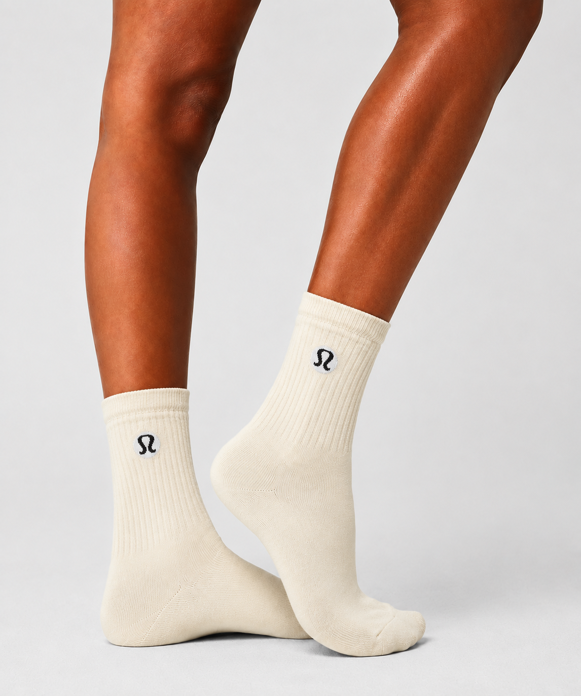 LULULEMON Crew Socks 3-Pack Beige