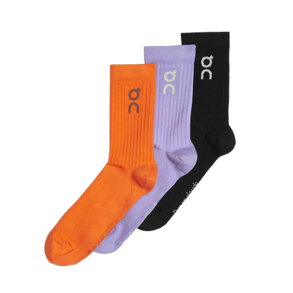 ON Logo Sock 3-Pack Comet | Flame — ON CLOUD | Authentic India