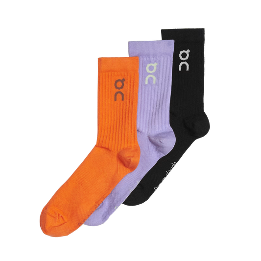 ON Logo Sock 3-Pack Comet | Flame — ON CLOUD | Authentic India