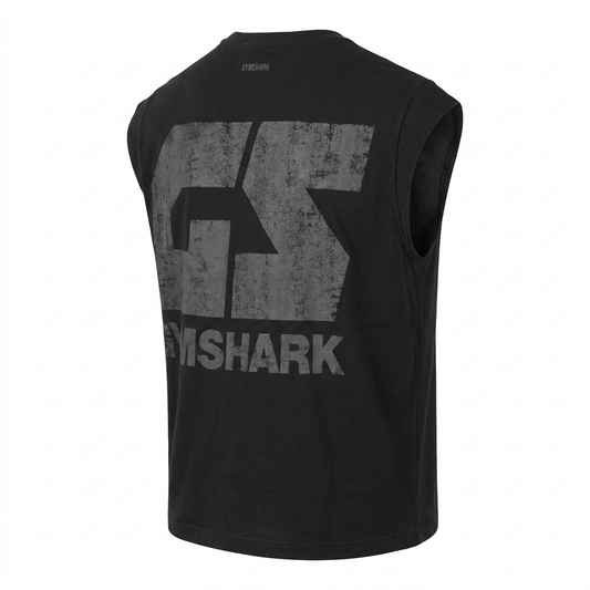 GYMSHARK Accent Capped Sleeve T-Shirt Black