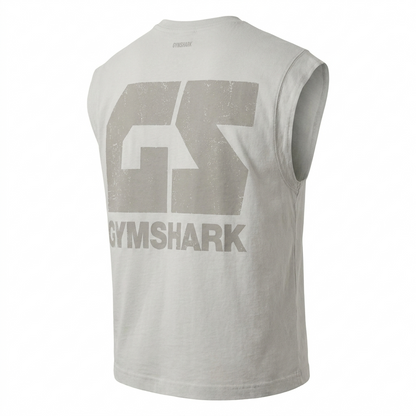 GYMSHARK Accent Capped Sleeve T-Shirt Light Grey