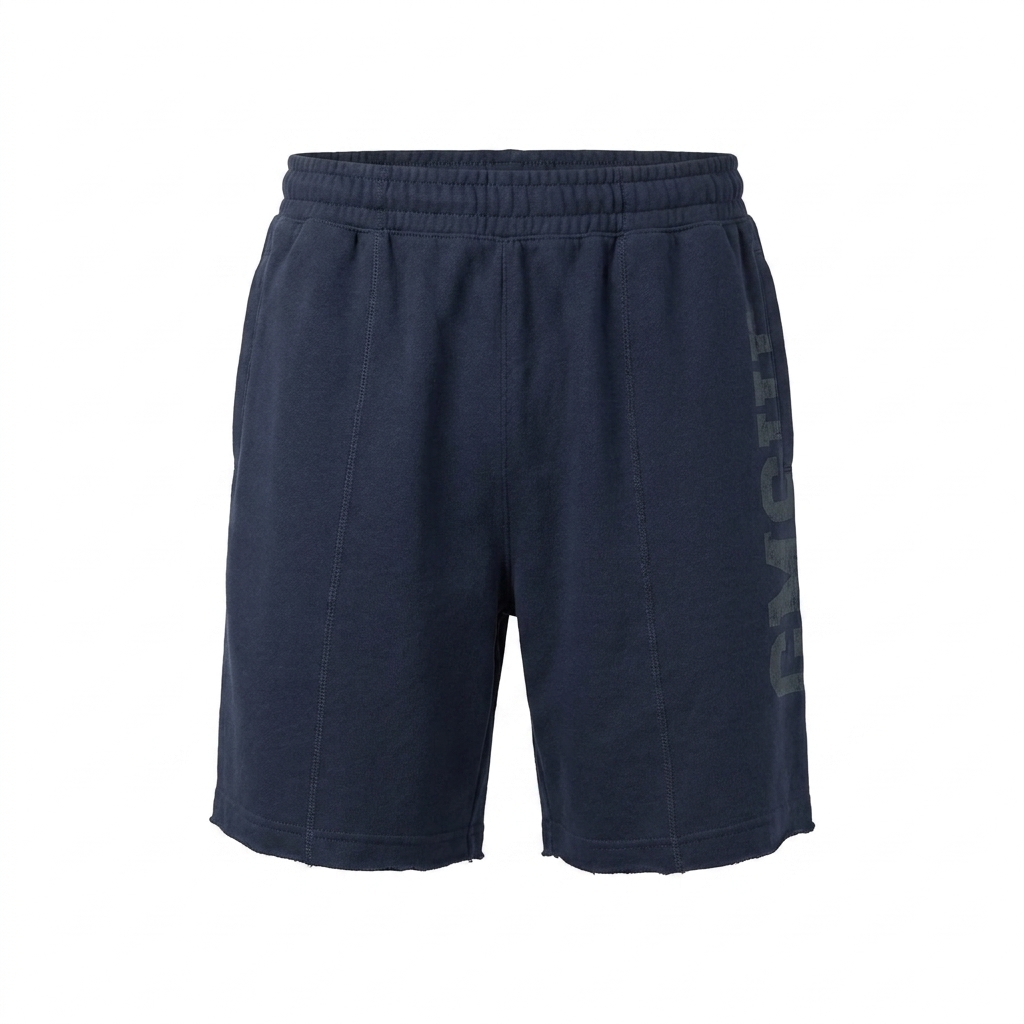 GYMSHARK Accent Graphic Sweat Shorts Heavy Blue