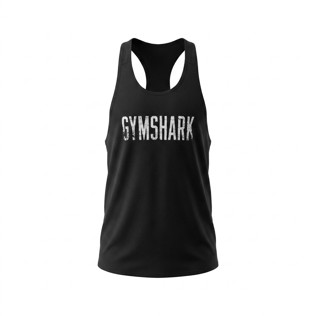 GYMSHARK Accent Tank Black