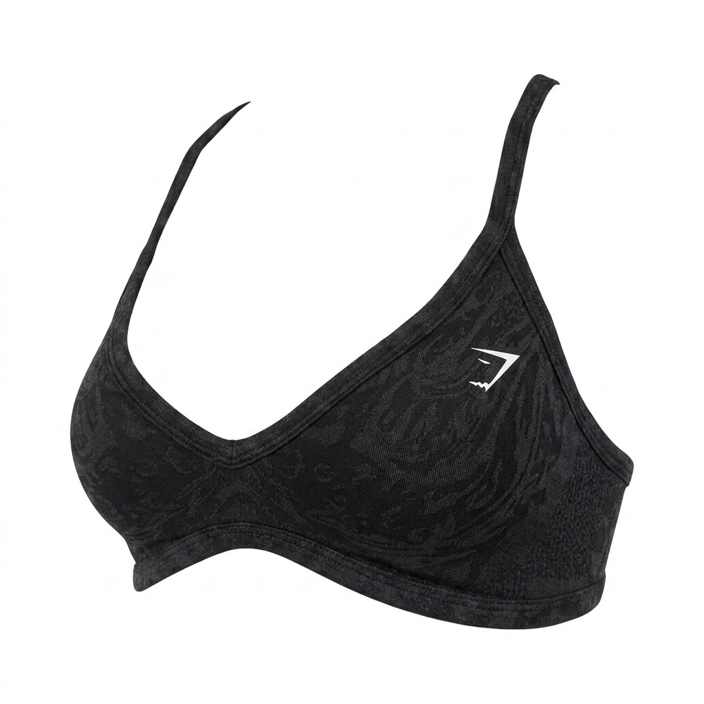 GYMSHARK Adapt Animal Sports Bra Black