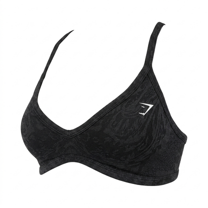 GYMSHARK Adapt Animal Sports Bra Black