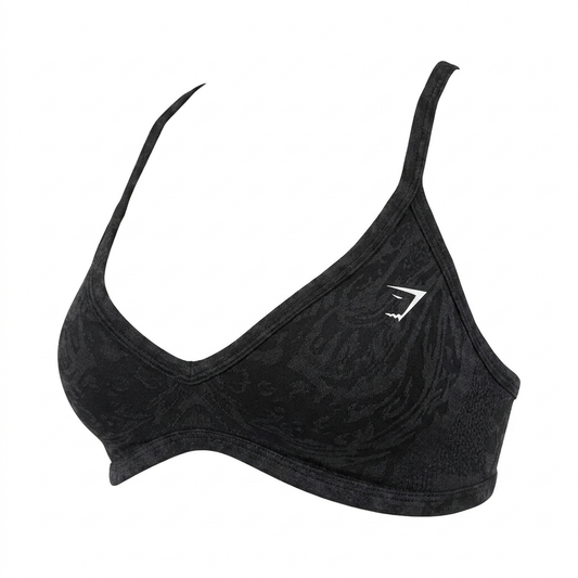 GYMSHARK Adapt Animal Sports Bra Black