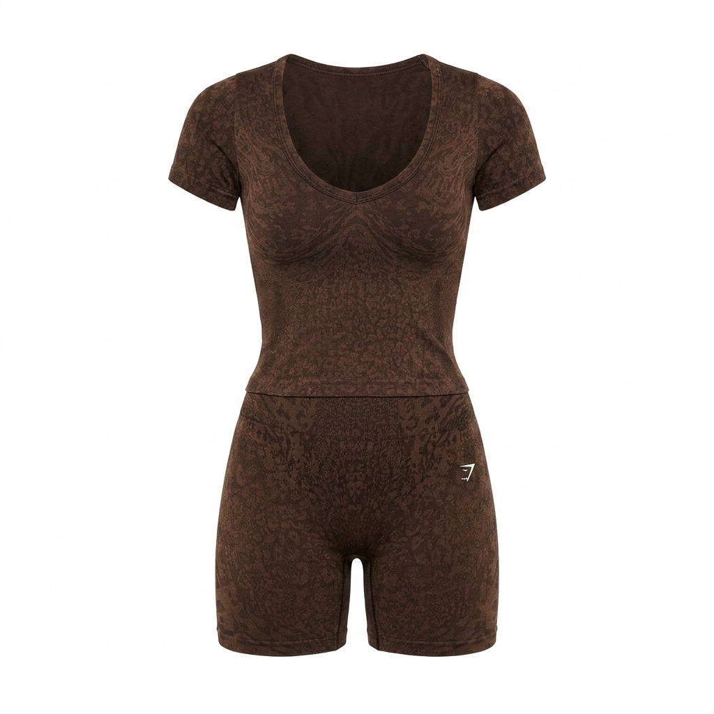 GYMSHARK Adapt Animal X Whitney Short Sleeve Top