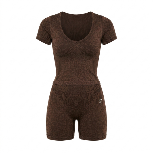 GYMSHARK Adapt Animal X Whitney Short Sleeve Top