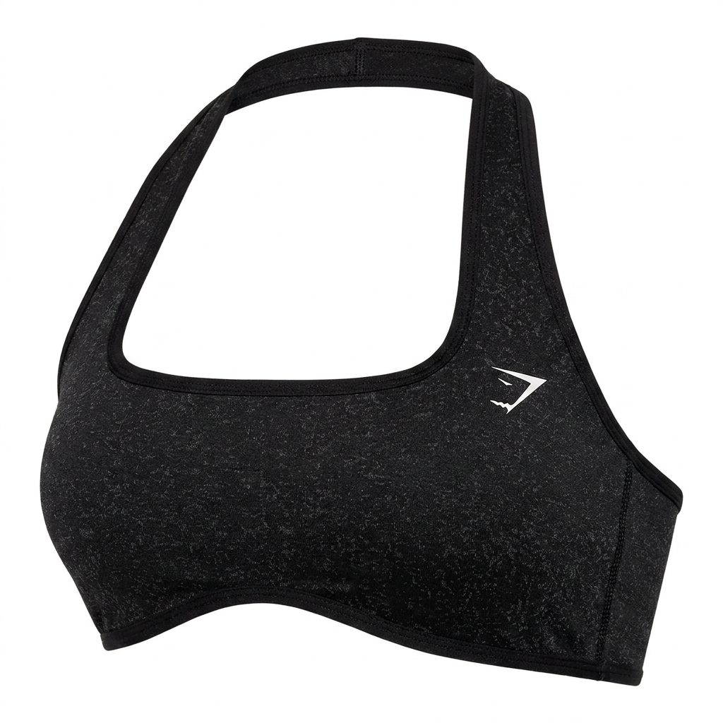 Women's Gymshark Adapt Fleck X Whitney Halterneck Sports Bra Black