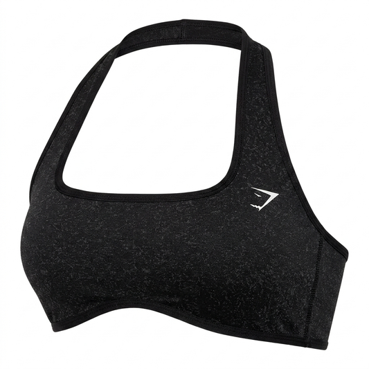 Women's Gymshark Adapt Fleck X Whitney Halterneck Sports Bra Black