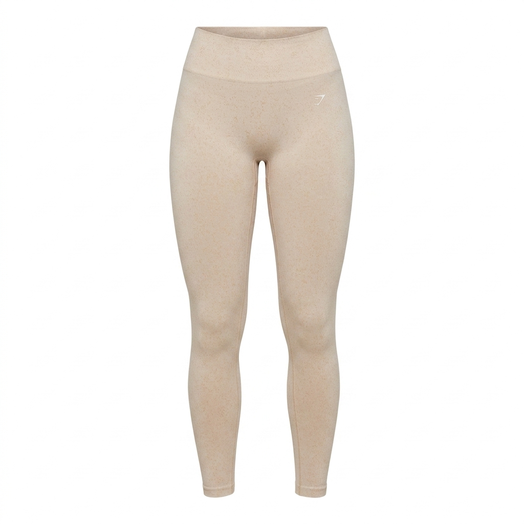 Women's Gymshark Adapt Fleck X Whitney Seamless Leggings Mineral | Coconut White