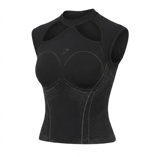 Women's Gymshark Apex Seamless Midi T-Shirt Black