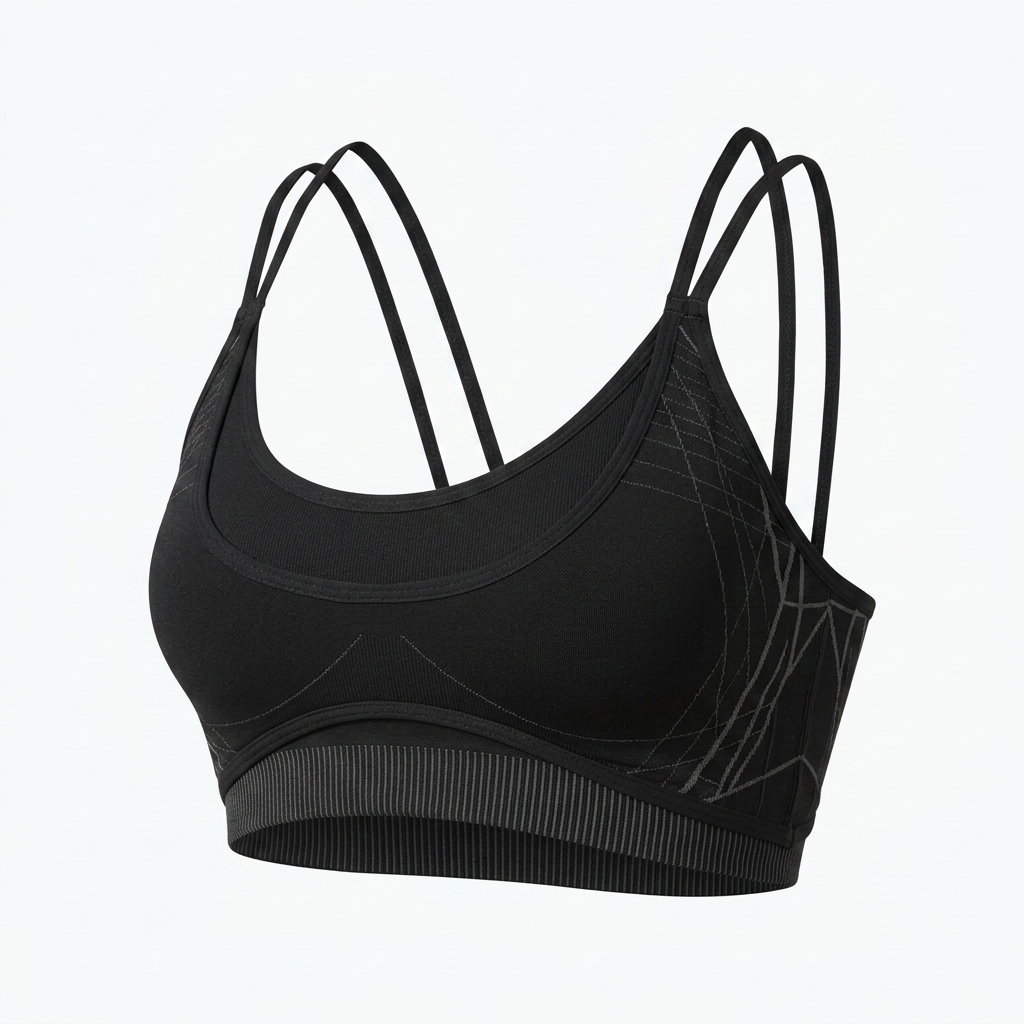 Women's Gymshark Apex Seamless Strappy Sports Bra Black