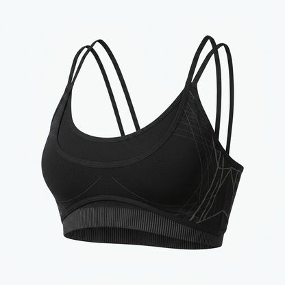 Women's Gymshark Apex Seamless Strappy Sports Bra Black