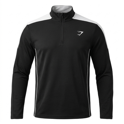 Gymshark Arrival Block 1/4 Zip Black