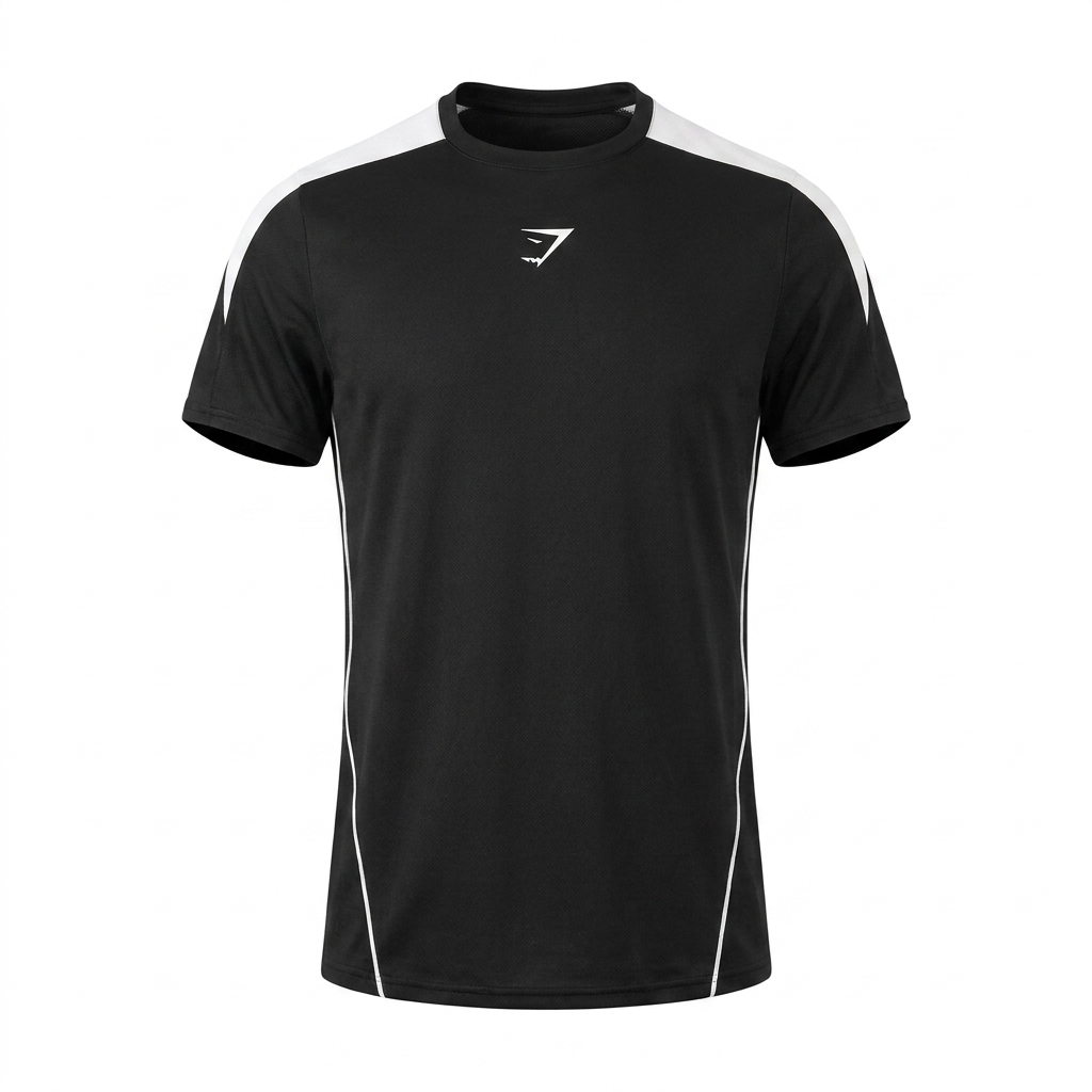 Gymshark Arrival Block T-Shirt Black