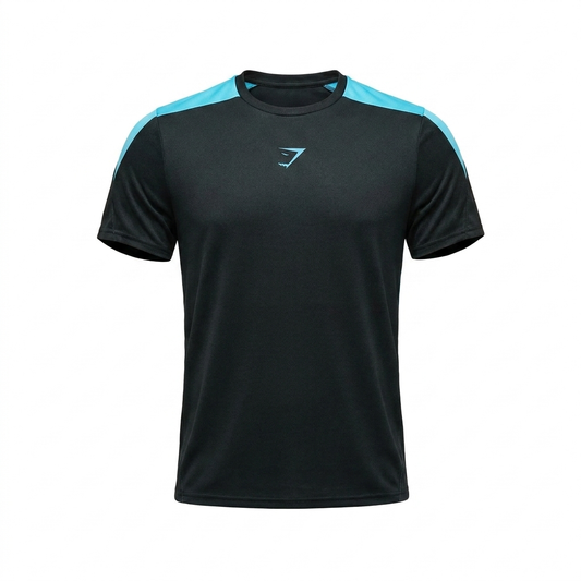 Gymshark Arrival Block T-Shirt Deep Petrol Blue