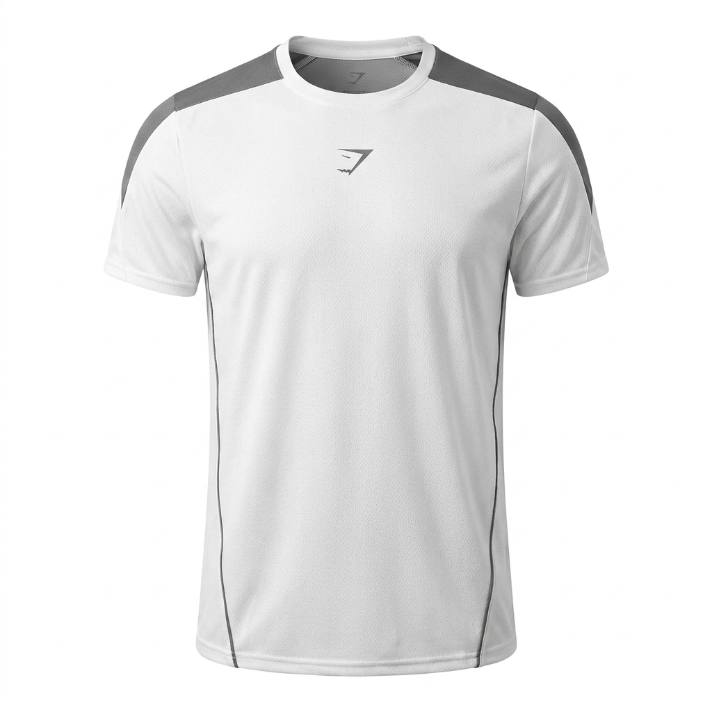 Gymshark Arrival Block T-Shirt White