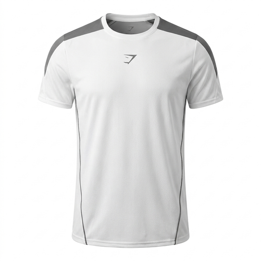 Gymshark Arrival Block T-Shirt White