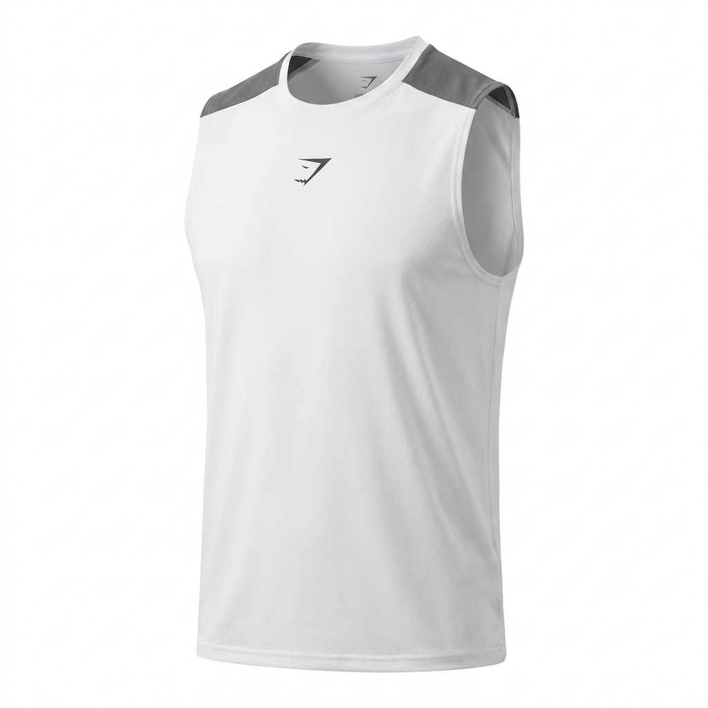 Gymshark Arrival Block Tank White