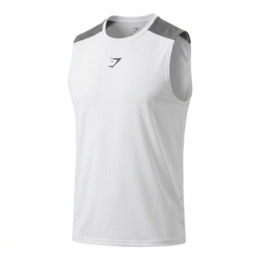 Gymshark Arrival Block Tank White