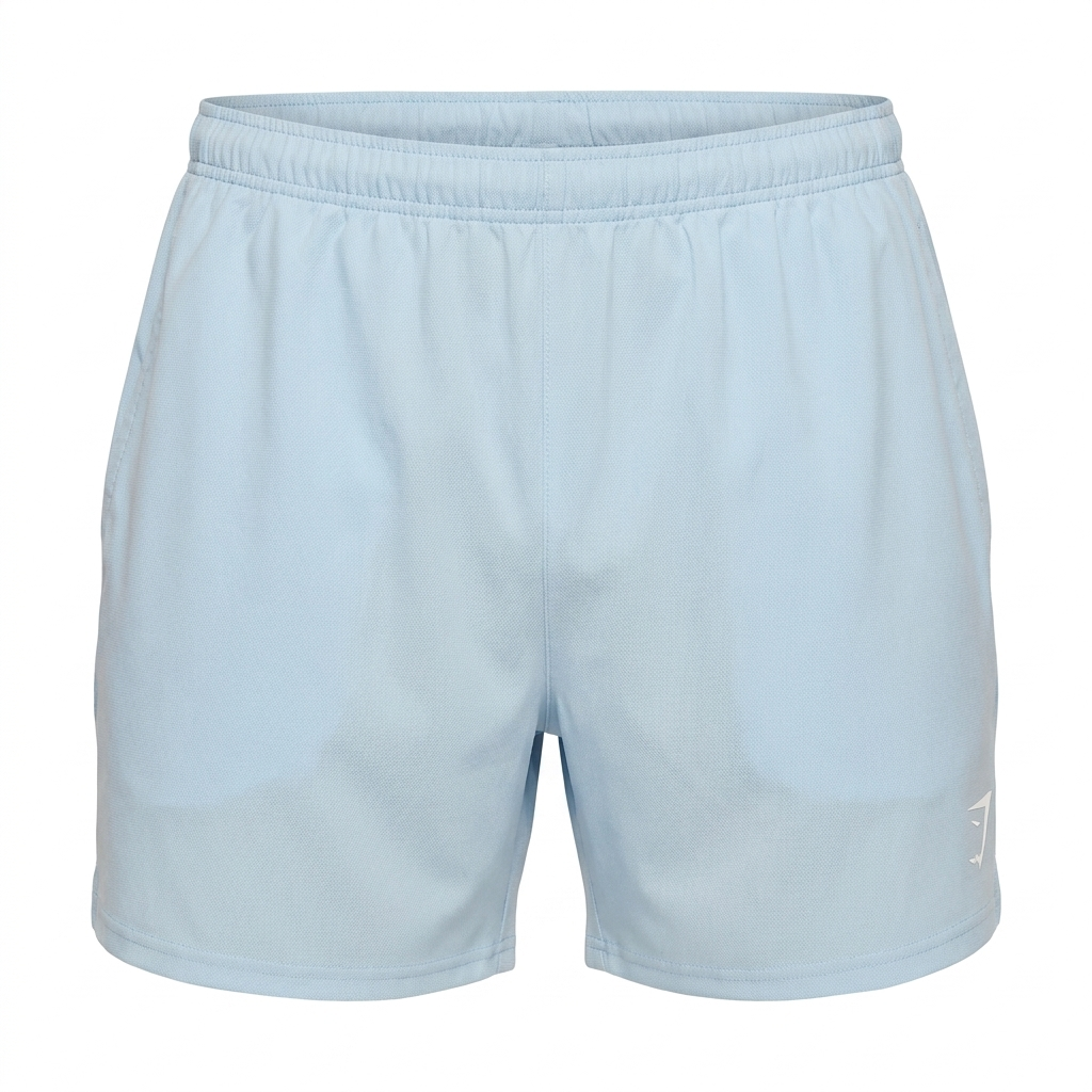 GYMSHARK Arrival Contrast Shorts Chilled Blue/White
