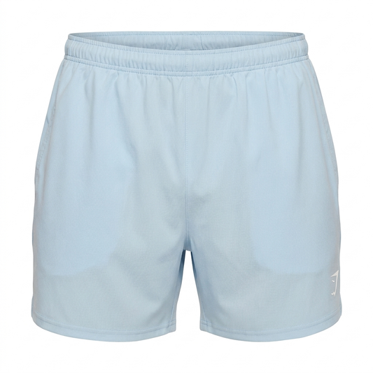 GYMSHARK Arrival Contrast Shorts Chilled Blue/White