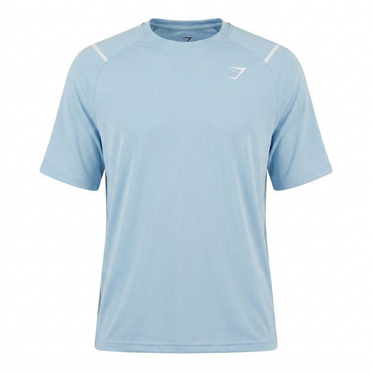 GYMSHARK Arrival Contrast T-Shirt Chilled Blue/Iron Blue