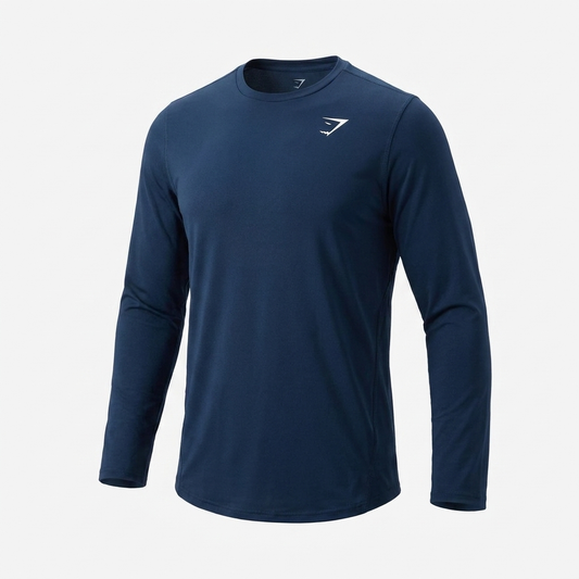 Gymshark Arrival Long Sleeve T-Shirt Navy