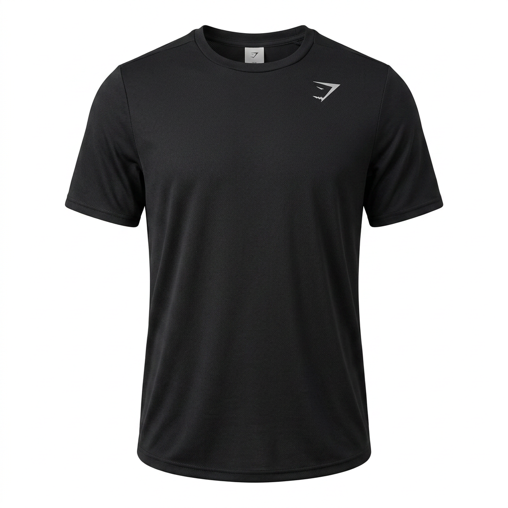 GYMSHARK Arrival Regular Fit T-Shirt Black