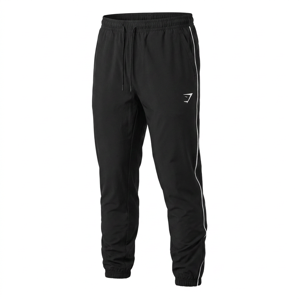 Gymshark Arrival Woven Block Joggers Black