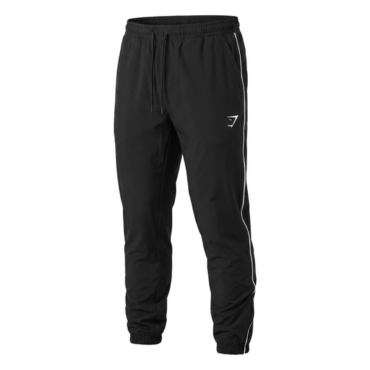 Gymshark Arrival Woven Block Joggers Black