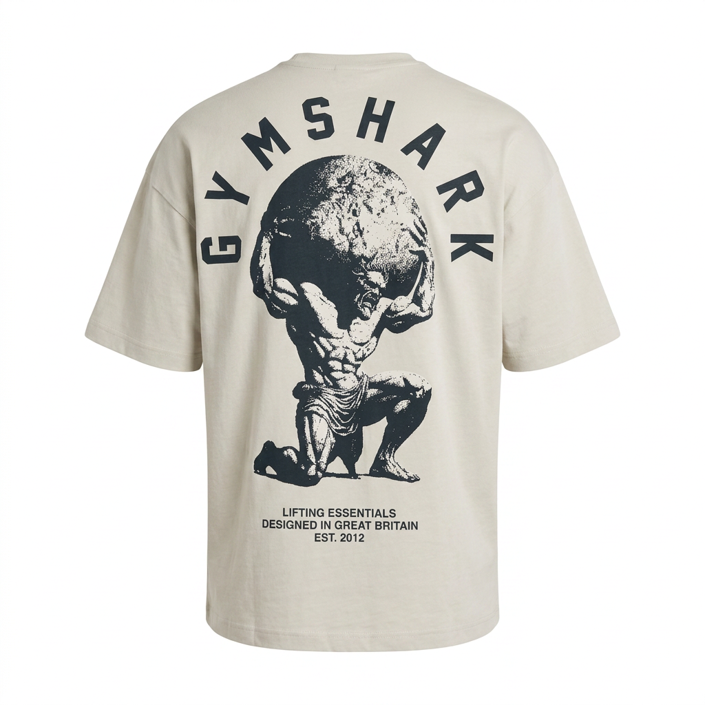 GYMSHARK Atlas T-Shirt Tinted White