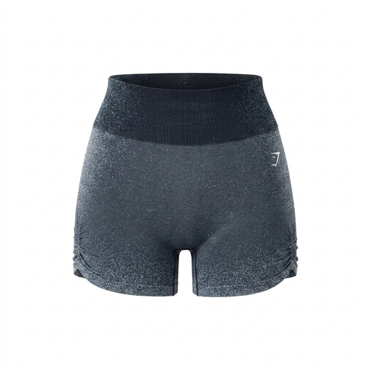 GYMSHARK Blush Seamless Shorts Heavy Blue/Chilled Blue