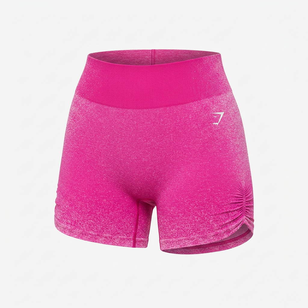 GYMSHARK Blush Seamless Shorts Super-Set Pink/Focus Pink
