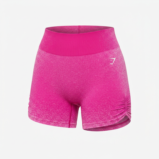 GYMSHARK Blush Seamless Shorts Super-Set Pink/Focus Pink