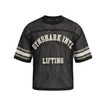 GYMSHARK Collective Mesh Contrast Jersey Black