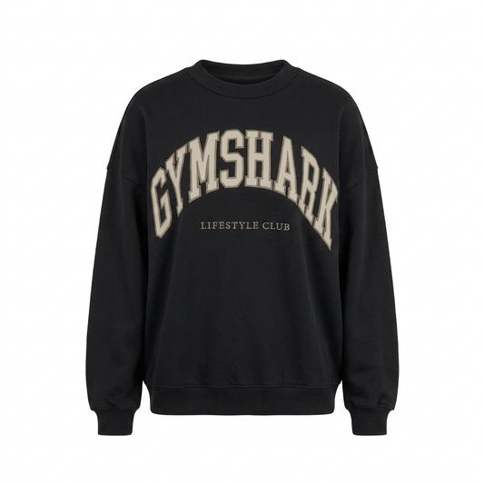 GYMSHARK Collegiate Graphic Crew Neck Pullover