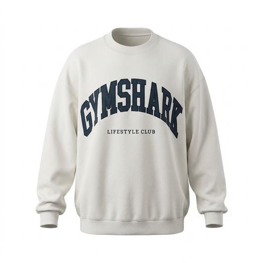 GYMSHARK Collegiate Graphic Crew Neck Pullover