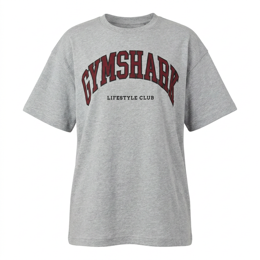 GYMSHARK Collegiate Graphic T-Shirt