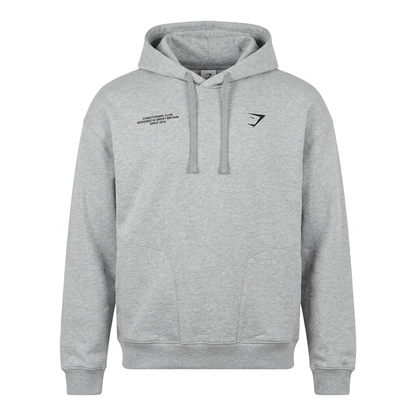 GYMSHARK Conditioning Club Hoodie Light Grey Core Marl